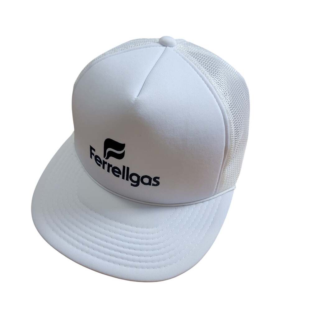 Ferrelgas Snapback Trucker Hat White Foam Front Mesh Back Propane Cap One Size